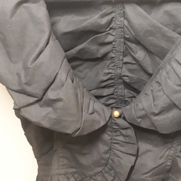 Black puffed crop jacket - Picture 2 of 7